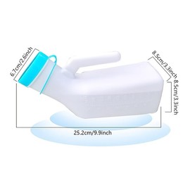 Portable Luminous Urinal with Lid, Large Capacity Leak Proof Urinal for Men, Household Appliance Parts for Home Bathroom