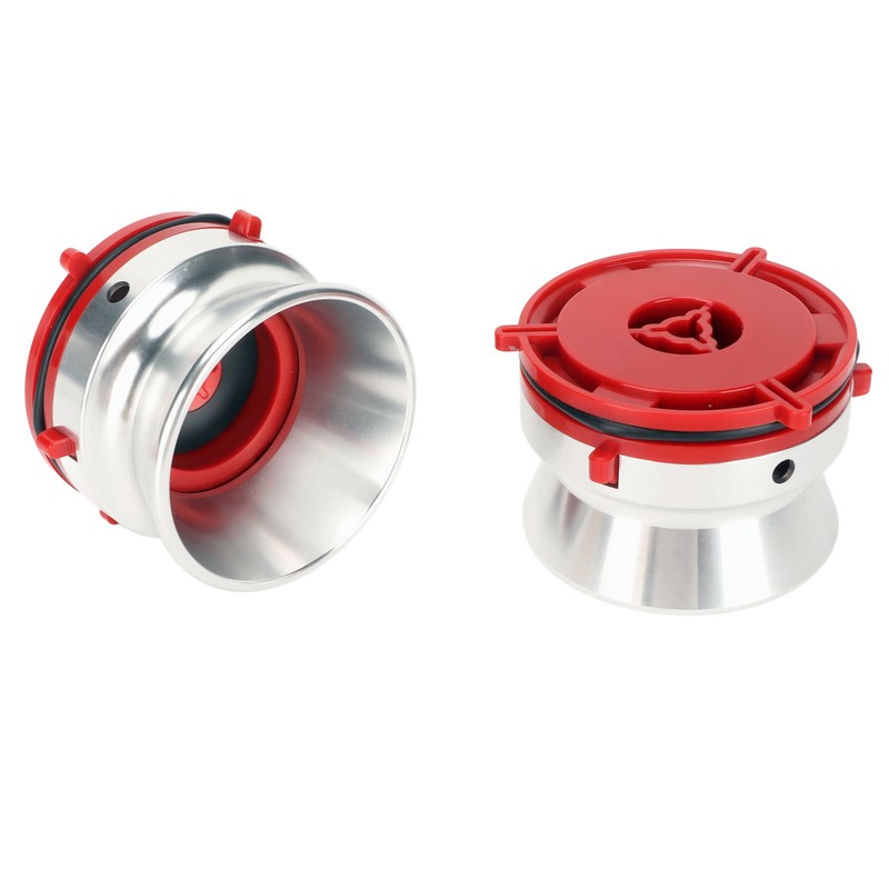 1 Pair NAB Hub Adapters Professional Polished Aluminum Reel to