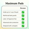Because Incontinence Pads for Women – Maximum Absorbency for Moderate