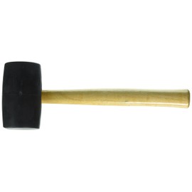 Bon Tool 15-220 Rubber Mallet - Black 24 Oz - 13" Wood Handle