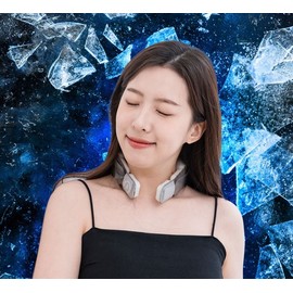 Korean Made Ice Cooling Neckband for Hiking, Fishing, Outdoor Activities, Camping PCM Ice Neckband (Cold Blue) + Exclusive Pouch