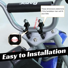 CILOYU Universal 7/8" Mini Bike Handlebar Risers 22mm Motorcycle Handlebar Mount Clamp Compatible with Coleman BT200X RB100 Mega Moto 80 105 Motovox MBX10 MBX11 TaoTao DB100 Pit Dirt Bike Parts