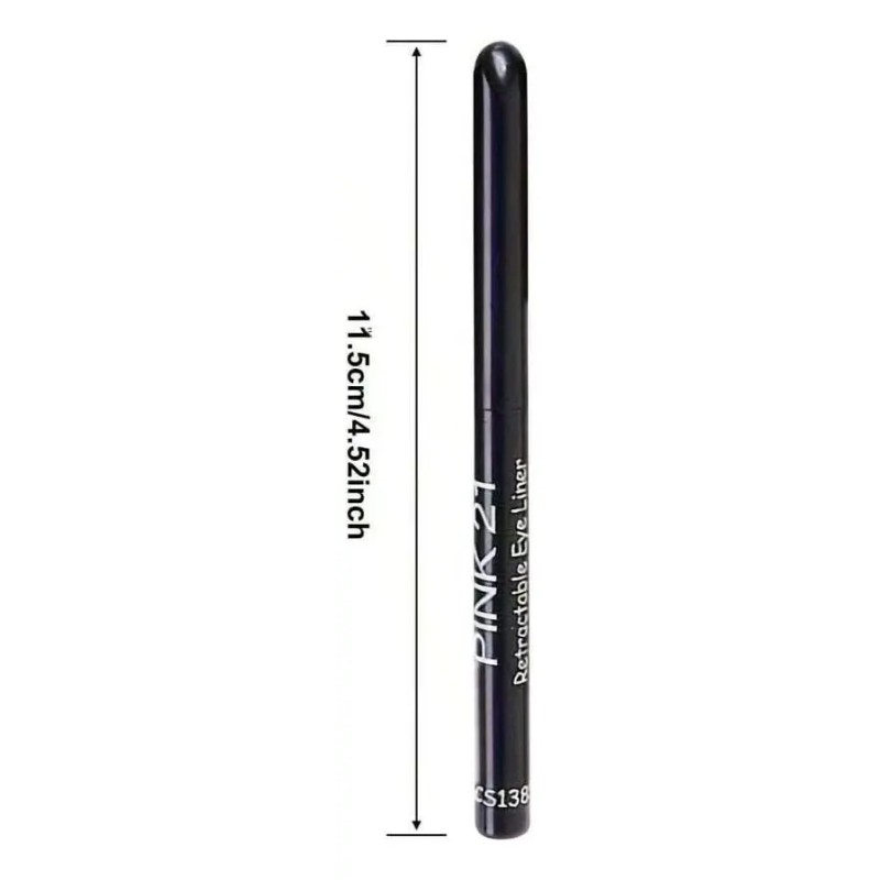 Pack de Delineadores de Ojos Negros Lápiz Waterproof y Larga