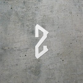 Decal Stickers of Letters Z Right (White) (Set of 2) Premium Waterproof Vinyl Decal Stickers for Laptop Phone Accessory Helmet Car Window Mug Tuber Cup Door Wall - BICVER1e67582WHW19Y24