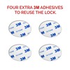 Refrigerator Fridge Lock, 2 Pcs Child Safety Lock for Cabinets,