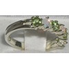 925 Sterling Silver Real Genuine Opal & Peridot Womans Eternity