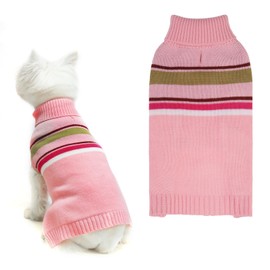 PAWCHIE Dog Sweater - Warm Coat Turtleneck Thick Dog Clothes with Leash Hole, Knitted Dog Outfit for Small to Large Dog Puppy Cat