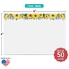 321Done Floral Sunflower Index Cards - (50) 4x6 White Cards