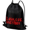 LOGOVISION Mortal Kombat, MK Flawless Victory Splatter Drawstring Backpack Sports