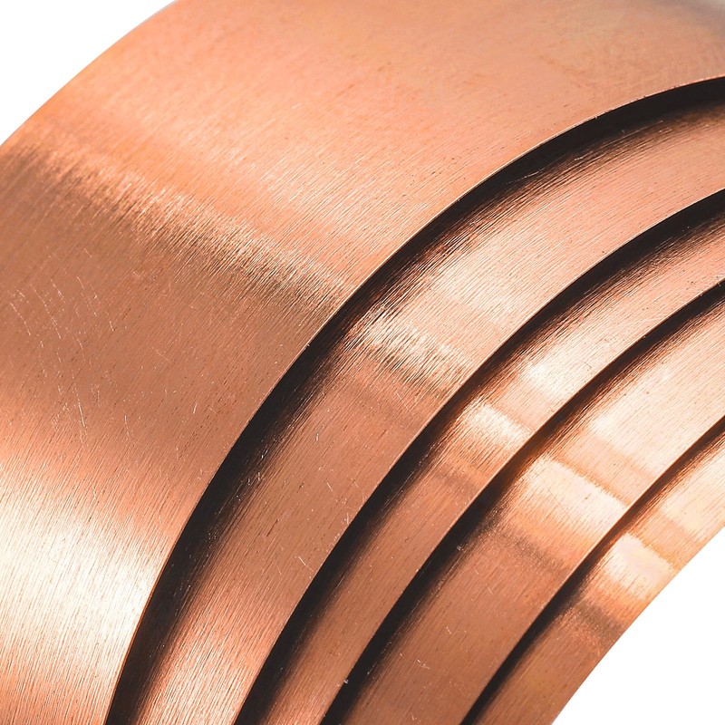 uxcell Copper Sheet Roll, 3000mm x 30mm x 0.1mm 99.9%