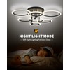 7-Ring Modern LED Flush Mount Ceiling Light - 31.8" Dimmable
