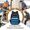 Tool-Backpack with Pockets - Heavy-Duty Multi-use Tools Backpack Blue