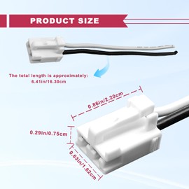 NOTISH 12 Gauge Wire Harness Blower Motor Connector Plug Wiring Harness with Heat Shrinks Connectors Compatible with Toyota Tacoma 2005-2016 Replace OE 82998-12380 90980-10916
