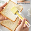 LOVFE Airtight Butter Dish with Lid and Knife Spreader for