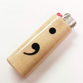 Semicolon Lighter Case Holder Sleeve Cover Fits Bic Lighters