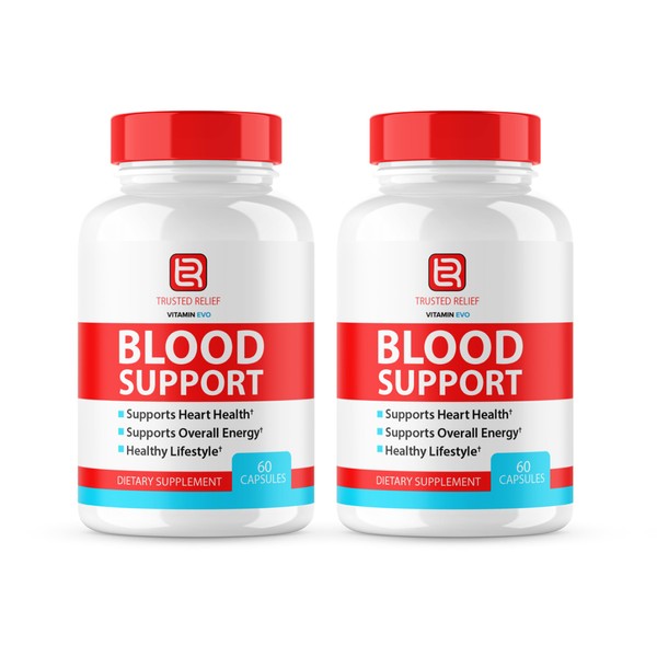 (2 Pack) Trusted Relief Blood Support Capsules, Trusted Relief Advanced