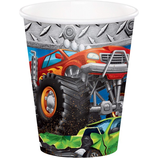 Creative Converting Monster Truck Cups, 24 ct