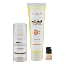 Kit Kojigel y Sun Care Despigmentante Piel Pigmentada Nuestra Tierra Cosmética Ancestral
