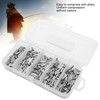 500PCS Single Double Barrel Crimping Sleeve Fishing Line Wire Leader