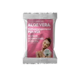 Capillum Amove Aloe Vera Depilatory Cream Powder Full Body Painless Shower Hair Removal – Intimate Area for Men and Women without Synthetic Additives