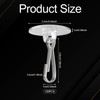 NQEUEPN 100pcs Adhesive Ceiling Hooks, Round Suction Cup Sticky Ceiling