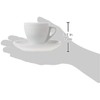 Cusinox White Porcelain Espresso Cup Sets for Espresso Coffee, 2