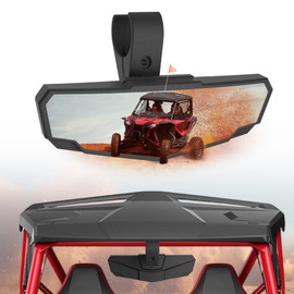 Center Rear View Mirror for Honda Talon 1000R 1000X 1000X-4 1000R-4 2019-2025 Accessories – Adjustable Convex Wide-Angle Racing Rearview Mirror with Mounts for UTV Street Legal Driving