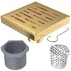 Hydroware Shower Drain - Stainless Steel Square Shape Shower Floor