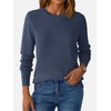 GKBK Fall Sweaters for Women Wool Blend Ribbed Knitted Classic
