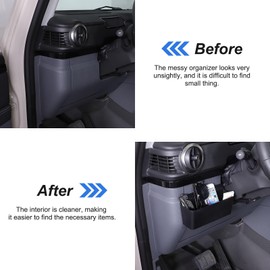 Tumukiw Center Console Dashboard Organizer Compatible with 2020-2024 INEOS Grenadier Accessories Non-Slip Center Console Left Side Dash Storage Box Phone Key Organizer Container