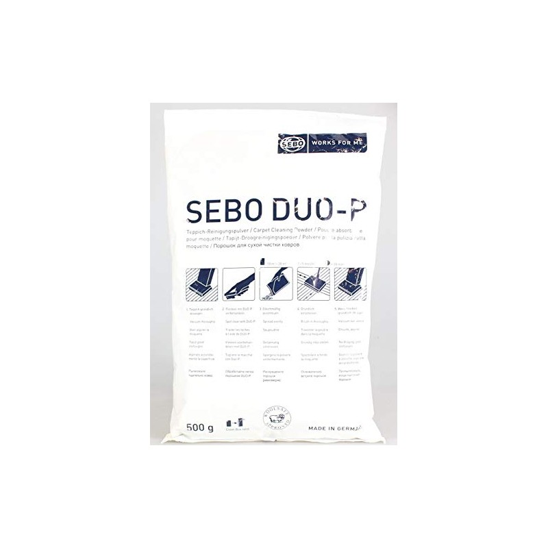 SEBO Genuine Duo P Clean Box Powder Refill Pack 500gm