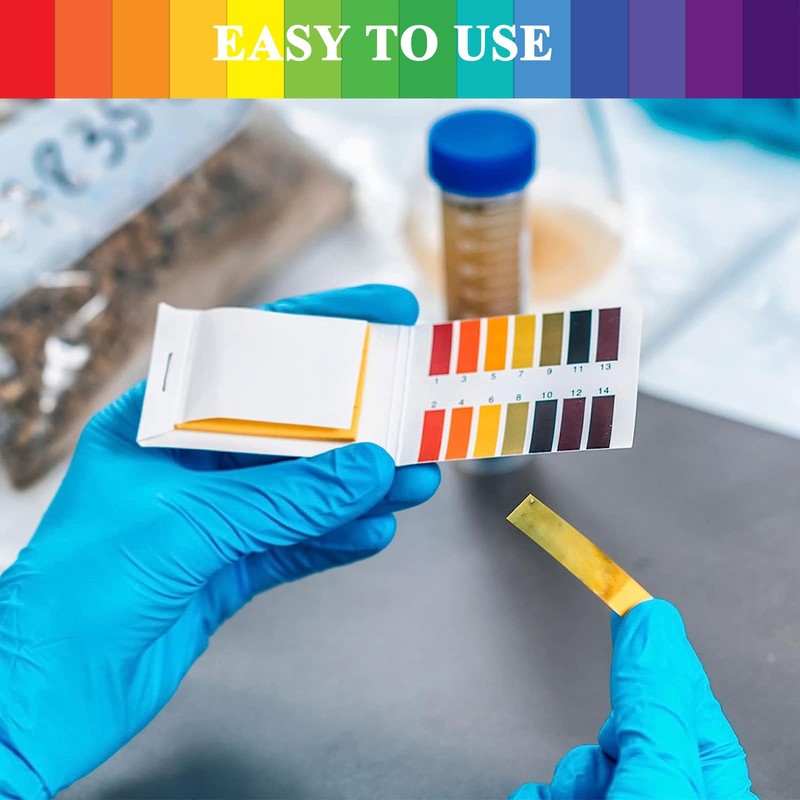 pH Test Strips Upgraded 1-14 Litmus Paper, Universal Indicator for