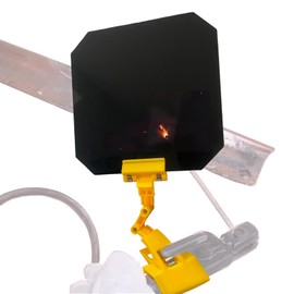 Portable Welding Shield,Welding Blackout Panel 7X13In,360°Adjustable Clip-On Welding Protecter Prevent Sparks and Debris,Yellow