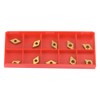 Carbide Insert Blade, 10PCS Lathe Turning Tool DCMT070204 US735 DCMT21.51