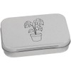 Azeeda 95mm 'Cheese Plant' Metal Hinged Tin/Storage Box (TT00279306)