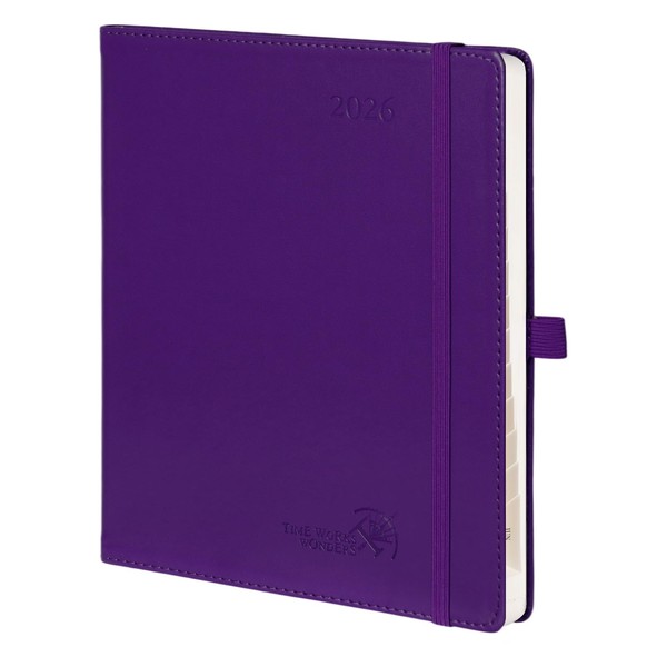 POPRUN Diary Calendar 2026 Weekly Planner, 17.6 x 21.4 cm