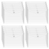 20 Pcs A6 Plastic Wallet, Small Clear Document Folders with