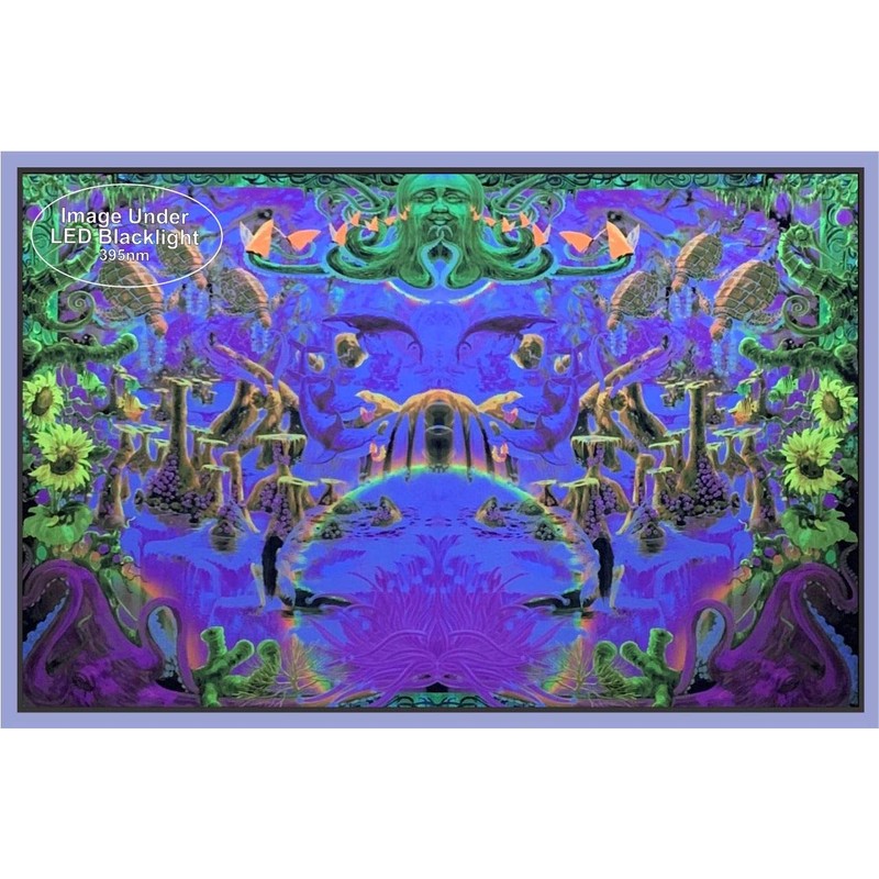 Studio B Octopus Garden Blacklight Poster by Richard Biffle 36