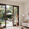Knobonly Keyed Patio Sliding Door Handle Set, Replacement Slider Handle
