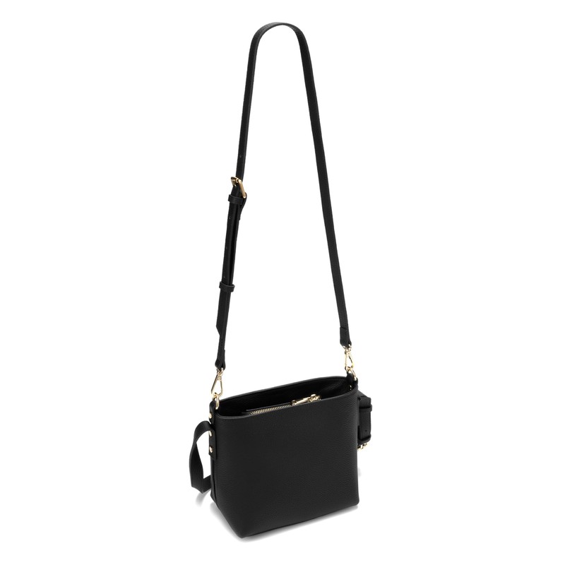 Carlheim, Gotland Genuine Leather Collection, Selma Genuine Leather Handbag (Black),