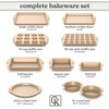 Country Kitchen Nonstick Stackable Bakeware Set - Heavy Duty, Durable,