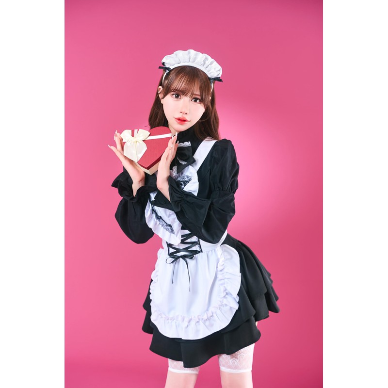 Clearstone Topping Tops, Cosplay Halloween Maid Apron, Ladies' White