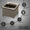 Rattleware Stainless Steel Knock Box - Perfect for Home, Cafe,