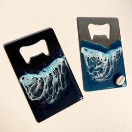 Weiss glass cup art prop set luxury gift scent design, silver + black bottle opener + magnet 2 pieces, 1 set / 웨이스 유리컵 예술 소품 세트 고급 선물용 향기 디자인, 실버+블랙 병따개+자석 2개 세트, 1세트