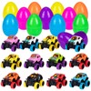 12 Pcs Easter Eggs Filled with Pull Back Cars, Easter