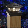 Moonrays 91268 Solar-Powered Post Cap LED Light for 6 by