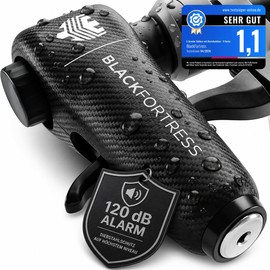 BLACKFORTRESS Serratura e serratura per scooter e bicicletta con funzione di allarme da 120 dB, antifurto, impermeabile, accessorio per scooter elettronico, Smart Lock E Roller Lock Accessories Gadget
