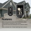 Key Safe Box Aluminium Alloy Wall Mounted Home Safety Password