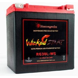 UTV Battery; RG30L-WS 600+ CCA's; Can-Am (2016, 2017, 2018, 2019) Defender Max HD10 / Defender XT CAB/Defender Xt HD10; Part# 66010-97A, 66010-97B, 66010-97C, BTX30L, B30L-B, CB30L-B