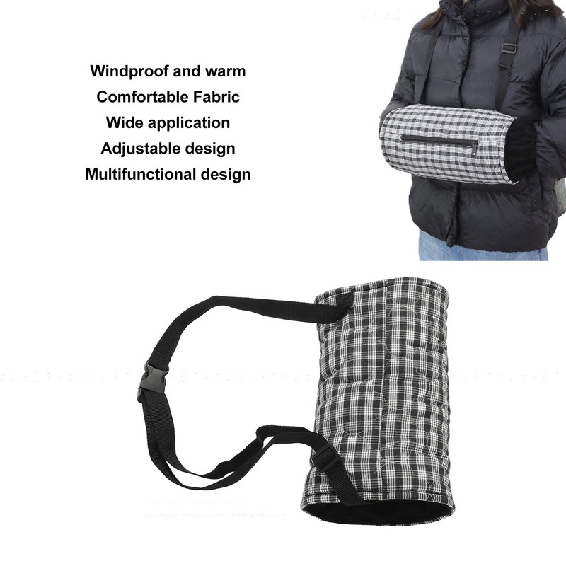 Hand Warmer Pouch Soft Comfortable Warm Adjustable Strap Hand Muffs